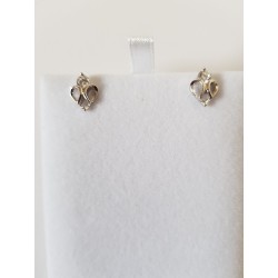 Sterling silver Heart with Zircon gemstone